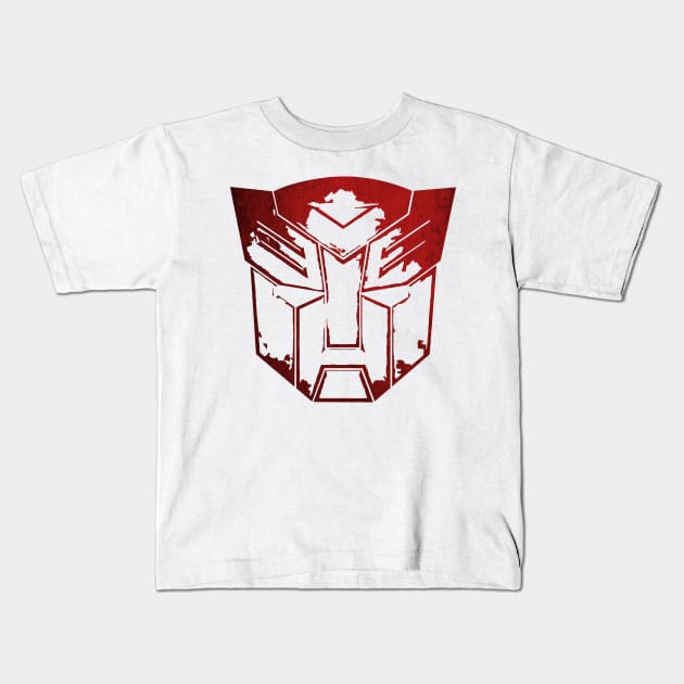 Battle Damage Autobot Kids T-Shirt by Vitalitee